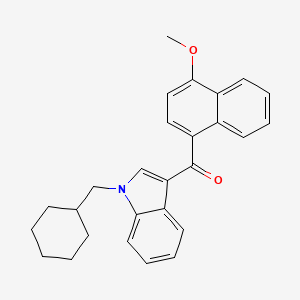 Chemical structure of JWH 081-N-(cyclohexylmethyl) analog