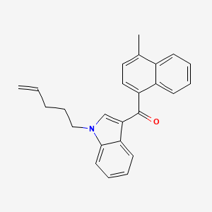 Chemical structure of JWH 122 N-(4-pentenyl) analog