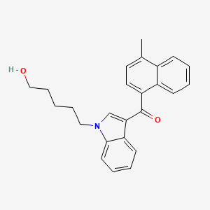 Chemical structure of JWH-122 N-(5-hydroxypentyl)metabolite