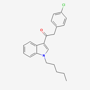 Chemical structure of JWH 203 4-chlorophenyl isomer