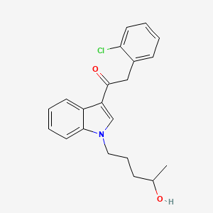 Chemical structure of JWH 203 N-(4-hydroxypentyl) metabolite