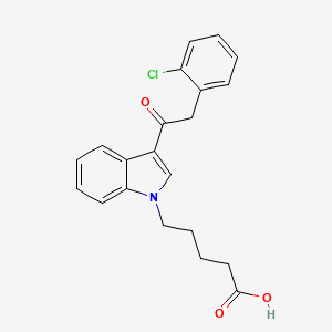 Chemical structure of JWH 203 N-pentanoic acid metabolite
