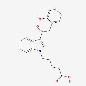 Chemical structure of JWH 250 N-pentanoic acid metabolite