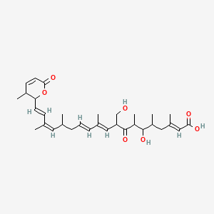 Chemical structure of Kazusamycin B