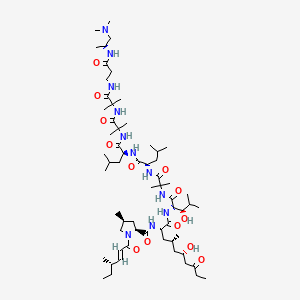Chemical structure of Leucinostatin A