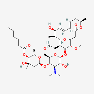 Chemical structure of Leucomycin A13