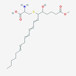 Chemical structure of Leukotriene E4 methyl ester