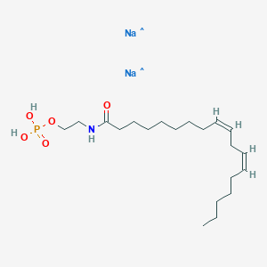 Chemical structure of phospho-Linoleoyl Ethanolamide