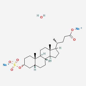 Chemical structure of Lithocholic Sulfate Disodium Salt