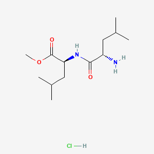 Chemical structure of L-Leucyl-L-Leucine methyl ester (hydrochloride)