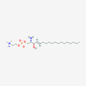 Chemical structure of L-threo Lysosphingomyelin (d18:1)