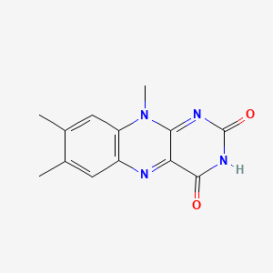 Chemical structure of Lumiflavin