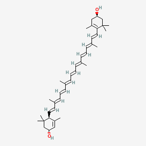 Chemical structure of Lutein