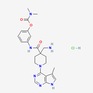 Chemical structure of LX-7101 hydrochloride