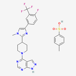 Chemical structure of LY2584702 (tosylate)