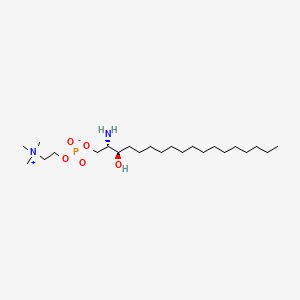 Chemical structure of Lysodihydrosphingomyelin (d18:0)