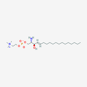 Chemical structure of Lysosphingomyelin (d18:1)