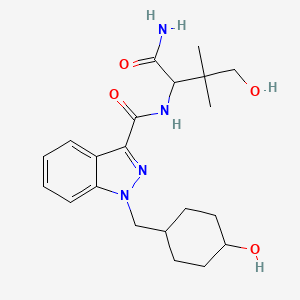 Chemical structure of MAB-CHMINACA metabolite M11