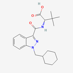 Chemical structure of MAB-CHMINACA metabolite M2