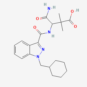 Chemical structure of MAB-CHMINACA metabolite M6