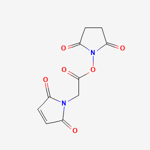 Chemical structure of Maleimidoacetic Acid N-hydroxysuccinimide ester