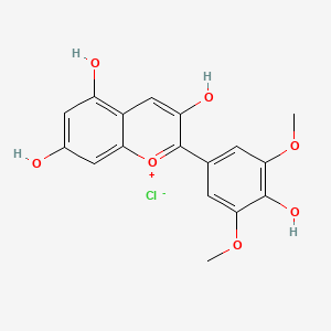 Chemical structure of Malvidin Chloride