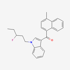 Chemical structure of MAM2201 N-(3-fluoropentyl) isomer
