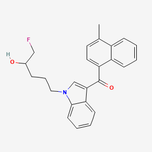 Chemical structure of MAM2201 N-(4-hydroxypentyl) metabolite