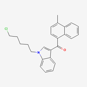 Chemical structure of MAM2201 N-(5-chloropentyl) analog