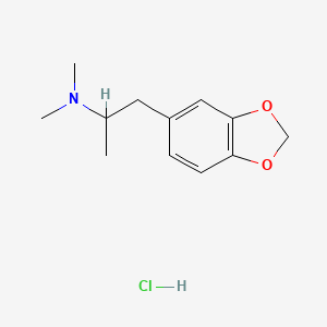 Chemical structure of MDDMA (hydrochloride)