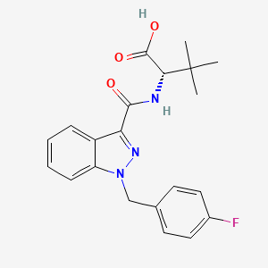 Chemical structure of MDMB-FUBINACA metabolite M1