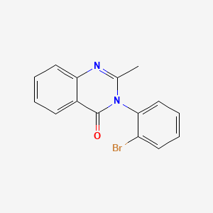 Chemical structure of Mebroqualone