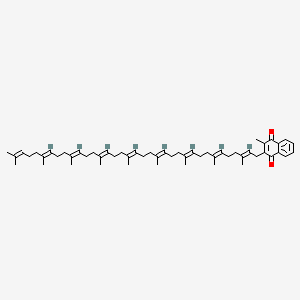 Chemical structure of Menaquinone 9