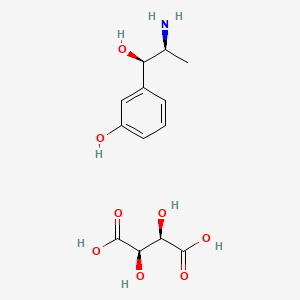 Chemical structure of Metaraminol (tartrate)