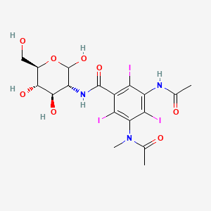 Chemical structure of Metrizamide