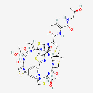 Chemical structure of Micrococcin P1