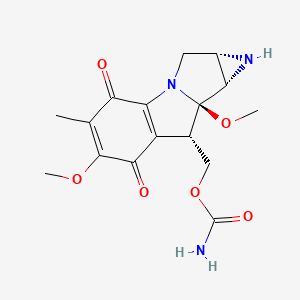Chemical structure of Mitomycin A