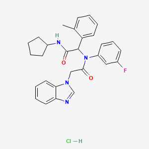 Chemical structure of ML309 Hydrochloride