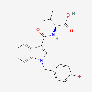 Chemical structure of MMB-FUBICA metabolite 3