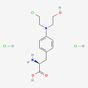 Chemical structure of Monohydroxy Melphalan (hydrochloride)