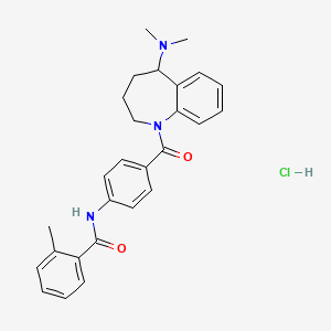 Chemical structure of Mozavaptan Hydrochloride