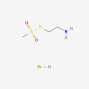 Chemical structure of MTSEA