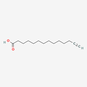 Chemical structure of Myristic Acid Alkyne