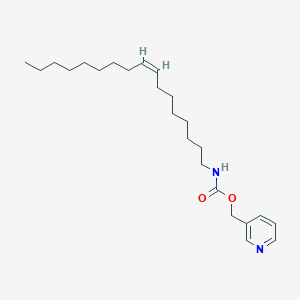Chemical structure of N-(8Z-Heptadecen-1-yl)-O-(3-pyridylmethyl)carbamate