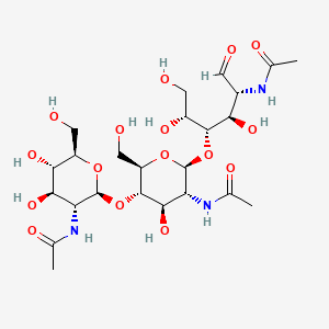 Chemical structure of N,N',N''-Triacetylchitotriose