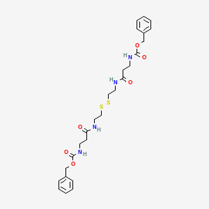 Chemical structure of N,N'-bis-Cbz-β-Alethine