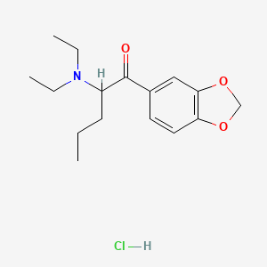 Chemical structure of N,N-Diethylpentylone (hydrochloride)