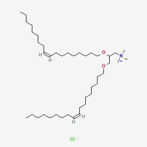 Chemical structure of N-(1-(2,3-dioleyloxy)propyl)-N,N,N-trimethylammonium