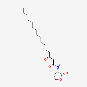 Chemical structure of N-3-oxo-hexadecanoyl-L-Homoserine lactone