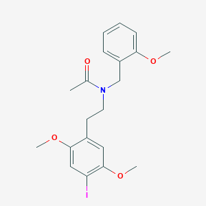 Chemical structure of N-acetyl 25I-NBOMe